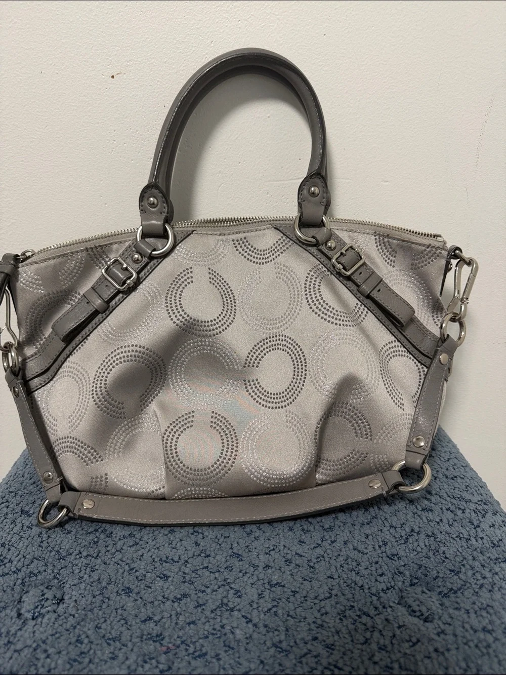Coach Madison Dotted Op Art Sophia Satchel
